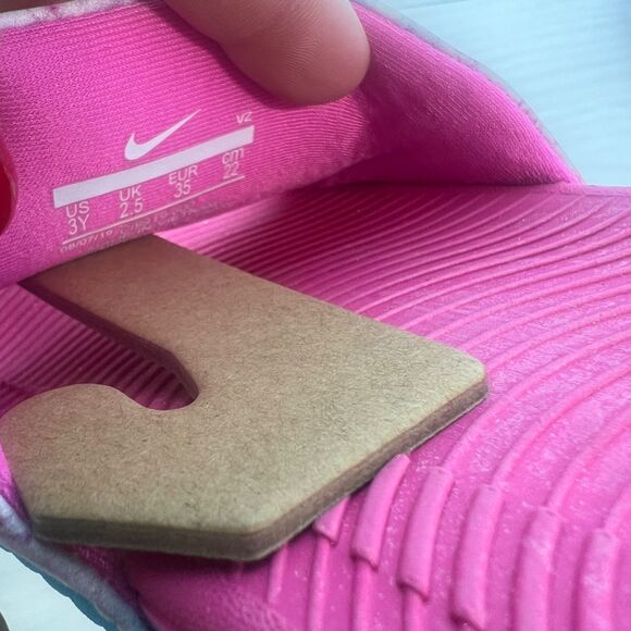 NIKE Kawa Slide Sandals Tie Dye Pink Kids Girls Size 3Y - Picture 6 of 6